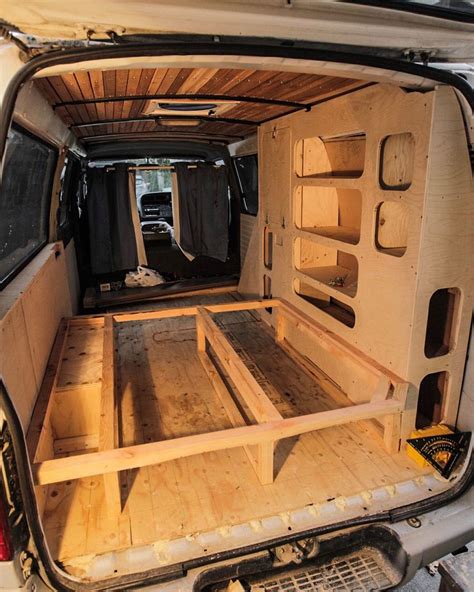 No photo description available. | Van life diy, Steel bed frame, Build ...