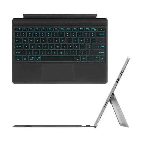 Surface Pro 7+/Pro 7/6/5/4/3 Bluetooth Keyboard [7-Color Backlit] | Fi – Fintie