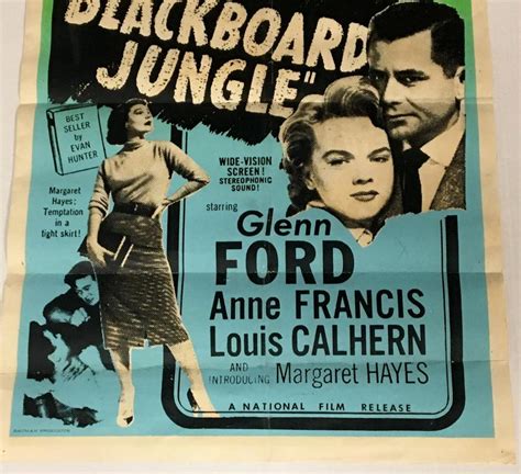 Vintage Original 1955 Blackboard Jungle Movie Poster (Sidney