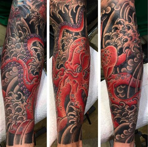 Pin by Kevin A on Japanese octopus Tattoo | Octopus tattoo design ...