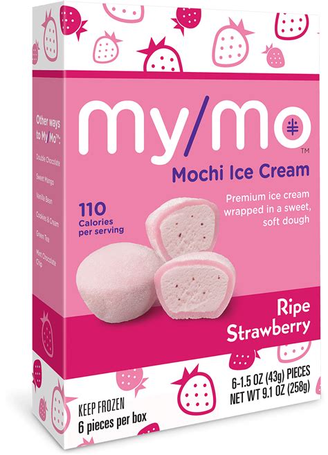 Ripe Strawberry Mochi Ice Cream | My/Mo Mochi Ice Cream