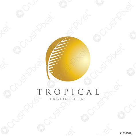Palm leaf logo - stock vector 1533568 | Crushpixel