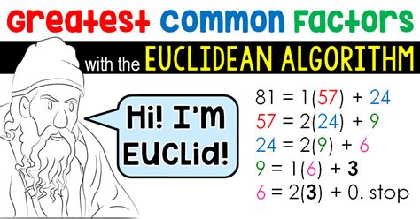 Scaffolded Math and Science: Finding Greatest Common Factors with the Euclidean Algorithm