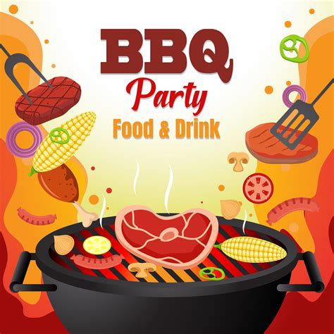 Barbeque Party Illustration 2381182 Vector Art at Vecteezy