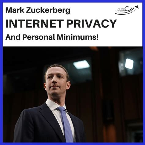 Mark Zuckerberg, Internet Privacy and Personal Minimums | Aviation ...