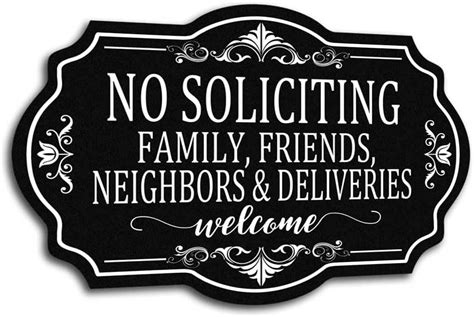 Amazon.com : Maoerzai No Soliciting Sign for House Home Door, Funny ...