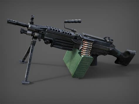 3d m249 machine gun