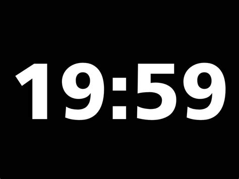 Timer Clock 20 Minutes