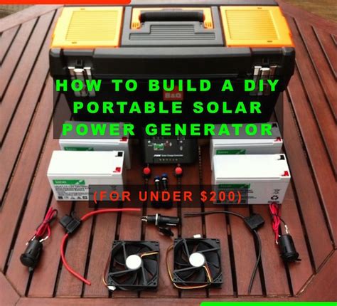 DIY Portable Solar Power Generator