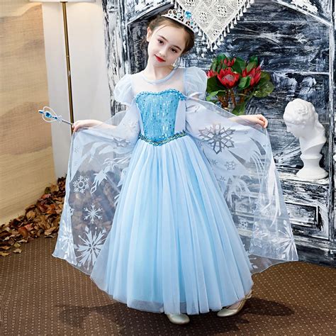 Snow Queen Elsa Dresses Princess Elsa Dress for Girls Elsa Cosplay ...