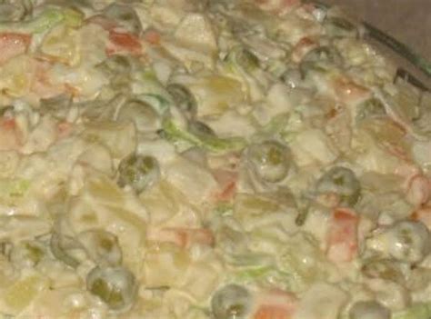 Polish Vegetable Salad Salatka Jarzynowa Recipe | Just A Pinch