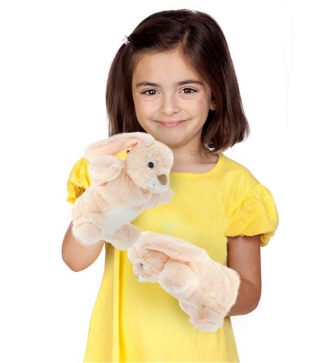 Rabbit – Super Soft Plush Hand Puppet - DolliBu