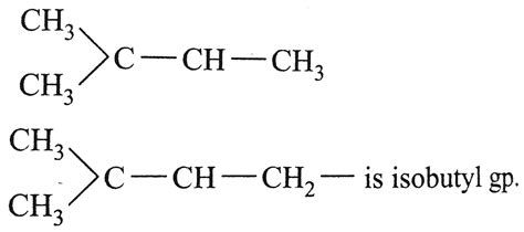 The structure of isobutyl group in an organic compound is - Sarthaks ...