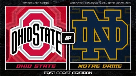 Notre Dame vs Ohio State - Play by Play & Reaction w/ Scoreboard