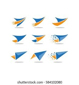 Paper Plane Vector Logo Stock Vector (Royalty Free) 584102080 | Shutterstock