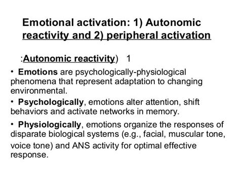 Physiology of emotion