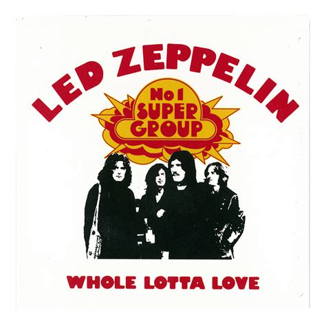 Led Zep Whole Lotta Love Magnet Liquid Blue