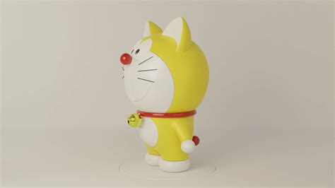 Doraemon Yellow Cat - 3D Model by clickdamn