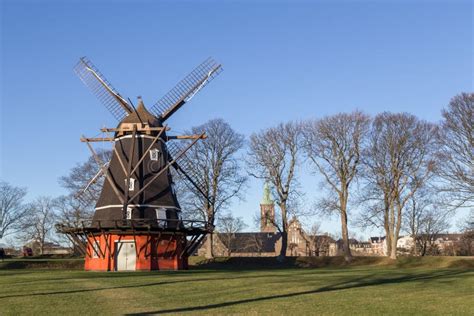 Windmill in Kastellet Fortress in Copenhagen Editorial Stock Image - Image of scenic, danish ...