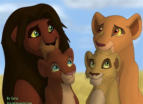 Kiara. Kovu and Cubs by 9Taria6 on DeviantArt