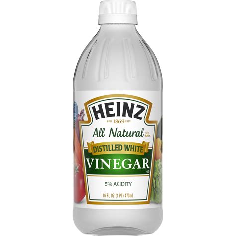 Heinz Distilled White Vinegar, 16 fl oz Bottle - Walmart.com - Walmart.com