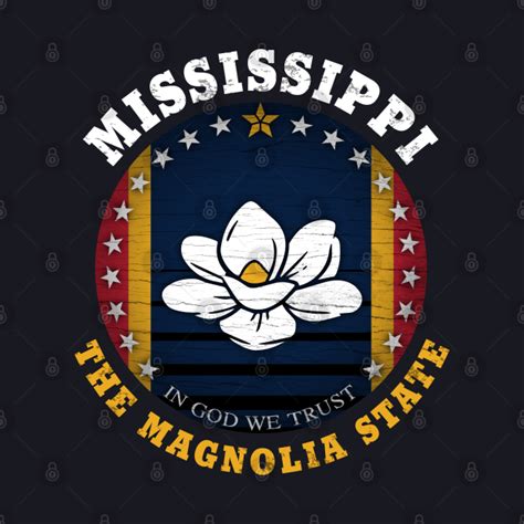 MISSISSIPPI MAGNOLIA STATE FLAG - Mississippi State - Baseball T-Shirt | TeePublic