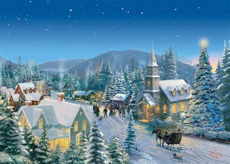 Thomas Kinkade Christmas Puzzles | Discover The Painter of Light