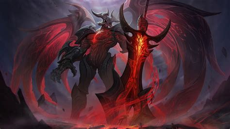 Aatrox, LoL, 4K, #5.547 Wallpaper