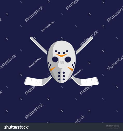 Hockey Mask Jason Vector Illustration Stock Vector (Royalty Free) 791609866