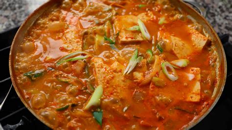 Cheonggukjang-jjigae (Extra-strong fermented soybean paste stew) 청국장찌개 recipe by Maangchi