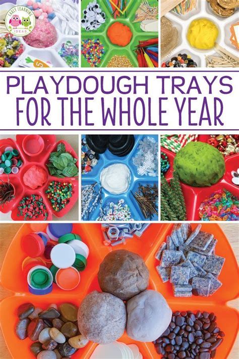 How to Make Playdough Trays for Every Season of the Year | Playdough ...