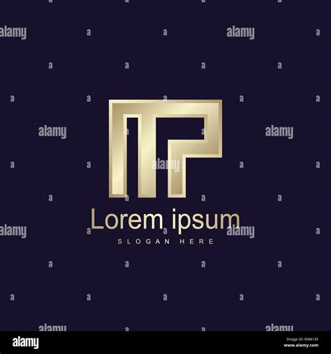 Initial Letter MP Logo Template Vector Design Stock Vector Image & Art - Alamy