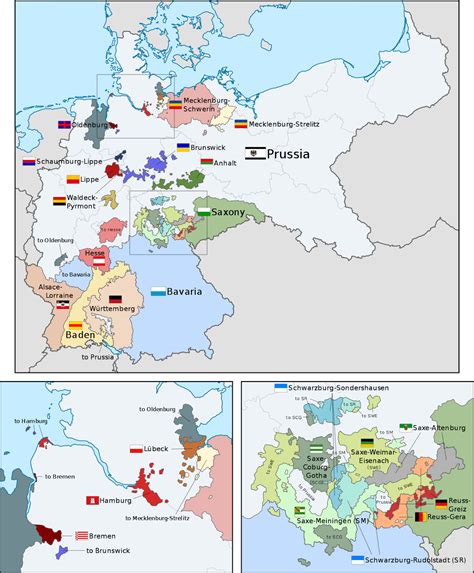 Organization of the German Empire in Europe (1871 - 1918) German Confederation, History Of ...