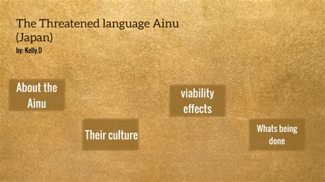 The Ainu Language by Kelly Dyck