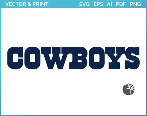 Dallas Cowboys - Wordmark Logo (1960) - Football Sports Vector SVG Logo ...