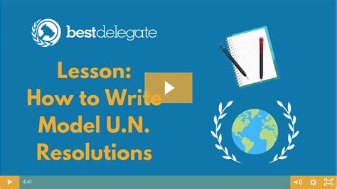 Sample Lesson: How to Write Model UN Resolutions - Best Delegate Model ...