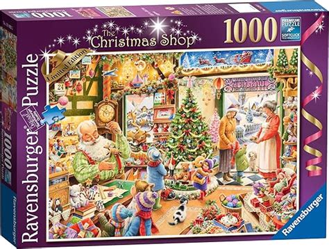 Ravensburger 2012 Limited Edition The Christmas Shop Jigsaw Puzzle (1000 Pieces): Amazon.co.uk ...