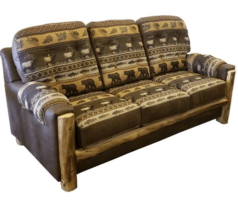 Rustic Log Sleeper Sofa | Baci Living Room