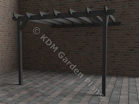 Wooden Garden Lean to Pergola 2.8mx3m build Plans Only No - Etsy