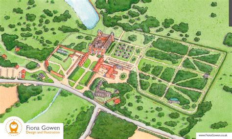 National Trust Blickling hall, Illustrated visitor map by Fiona Gowen ...