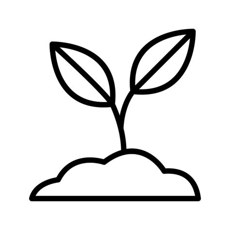 White Plant Icon Transparent Background - Transparent background around this circle. - K0nem