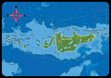 colombia-islas-del-rosario-map | PhotoAtelier Blog