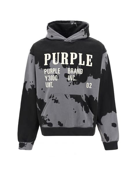 Purple Brand Hoodie 601 in Gray for Men | Lyst