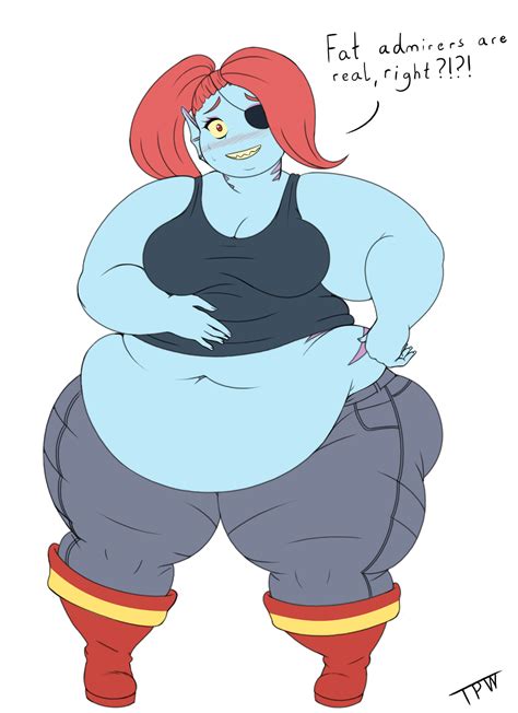 Undyne by ThePervertWithin | Body Inflation | Fat art, Fun comics ...