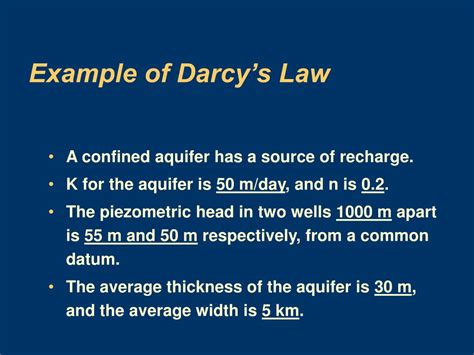 PPT - Darcy’s Law PowerPoint Presentation, free download - ID:283411