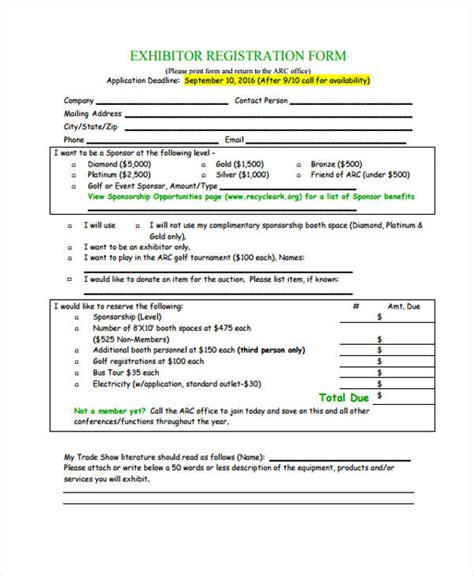 FREE 24+ Conference Registration Forms in PDF | Excel | MS Word