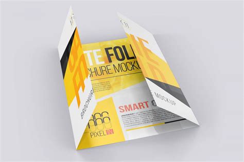 17x11 GATE FOLD BROCHURE MOCKUPS