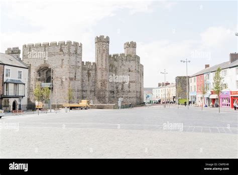 Caernarfon castle, Wales Stock Photo - Alamy