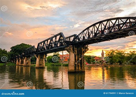 Kanchanaburi (Thailand), the Bridge on the River Kwai Stock Image - Image of death, train: 61794991