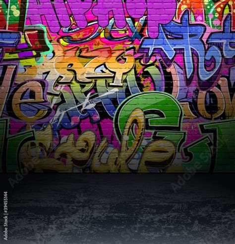 Graffiti wall urban street art painting in 2024 | Colorful canvas art, Graffiti wall, Urban ...